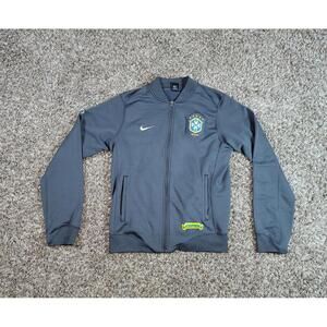 Vintage Nike Brasil Soccer Jacket Mens Size Medium National Team